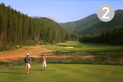 Brewer, Hole #2 at Greywolf Golf Course in Panorama, BC. 