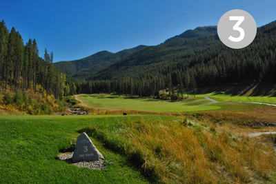Pica's, Hole #3 at Greywolf Golf Course in Panorama, BC. 