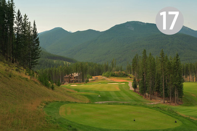Cliff Side, Hole #17 at Greywolf Golf Course in Panorama, BC. 