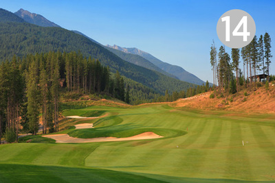 Notch, Hole #14 at Greywolf Golf Course in Panorama, BC. 